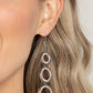 Shimmering in Circles - White Earring