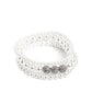 Showy Soprano - White Bracelet
