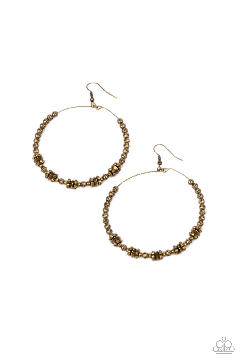 Simple Synchrony - Brass Earring