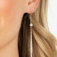 Skyscraping Shimmer - White Earring