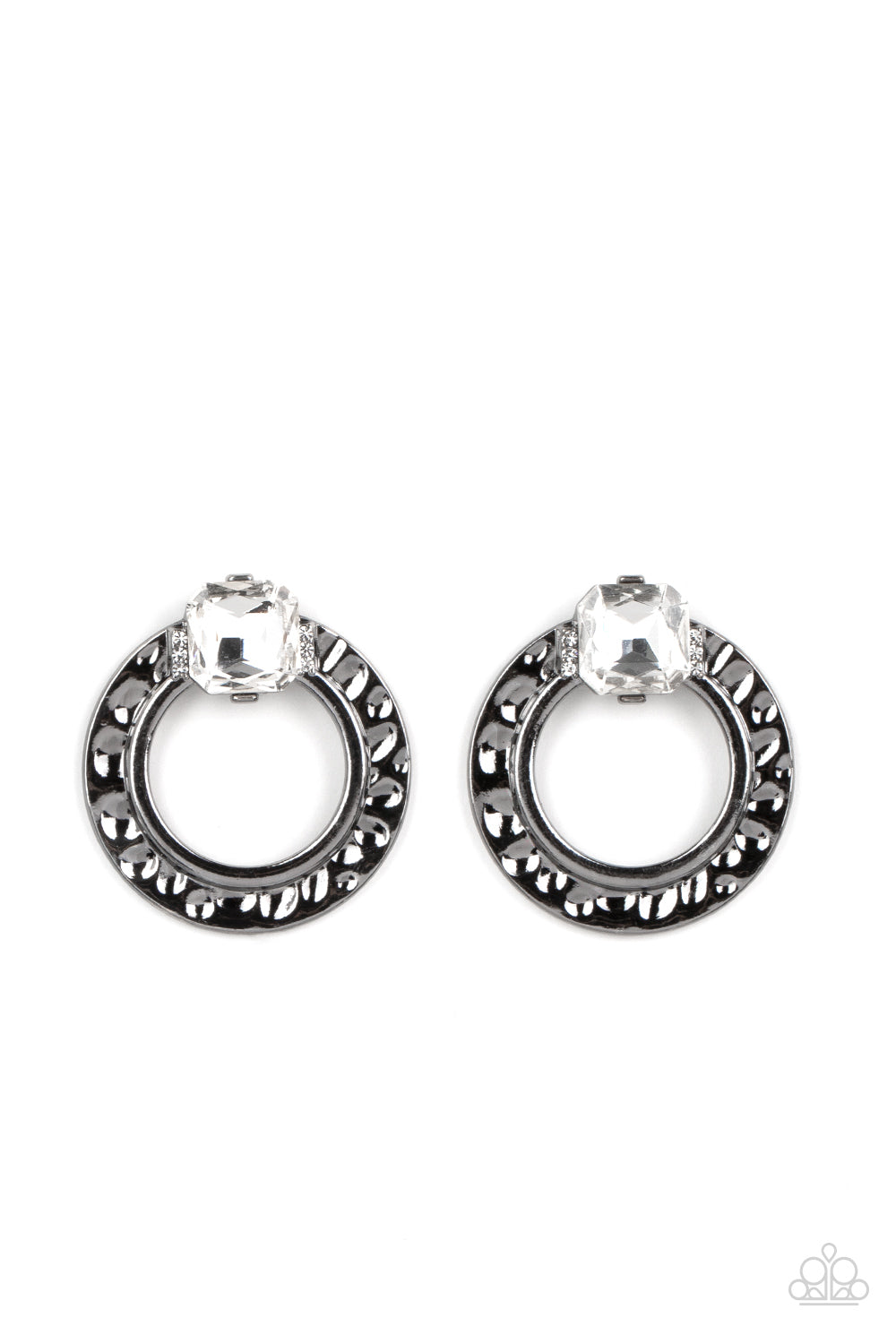 Smoldering Scintillation Black Earring