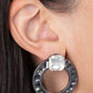 Smoldering Scintillation Black Earring