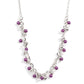 Soft-Hearted Shimmer - Purple Necklace