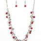 Soft-Hearted Shimmer - Red Necklace