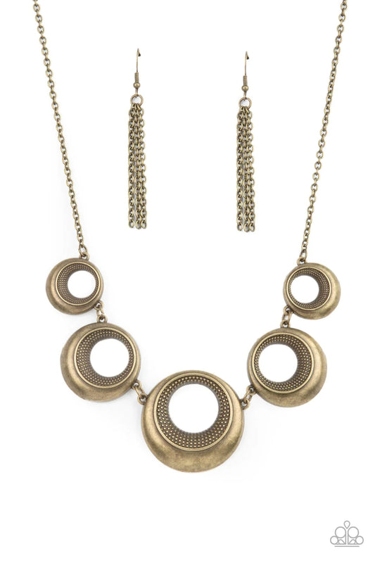 Solar Cycle - Brass Necklace