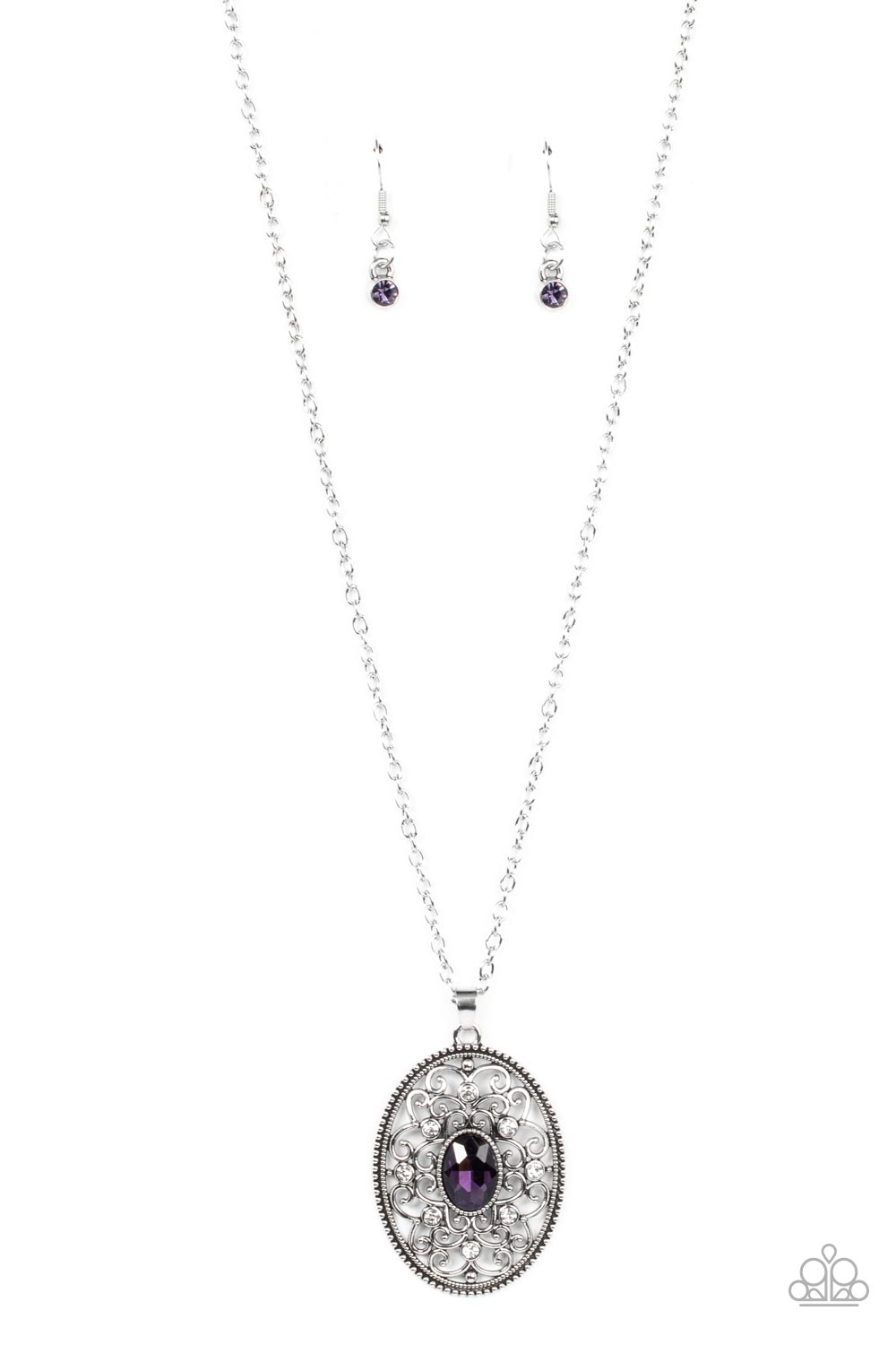 Sonata Swing Purple Necklace