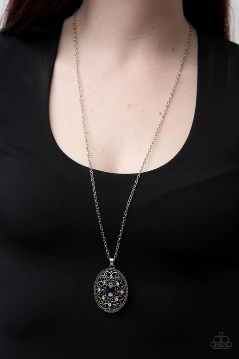 Sonata Swing Purple Necklace