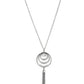Spiraling Sparkle - Gun Metal Necklace