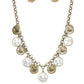 Spot On Sparkle - Brass Necklace