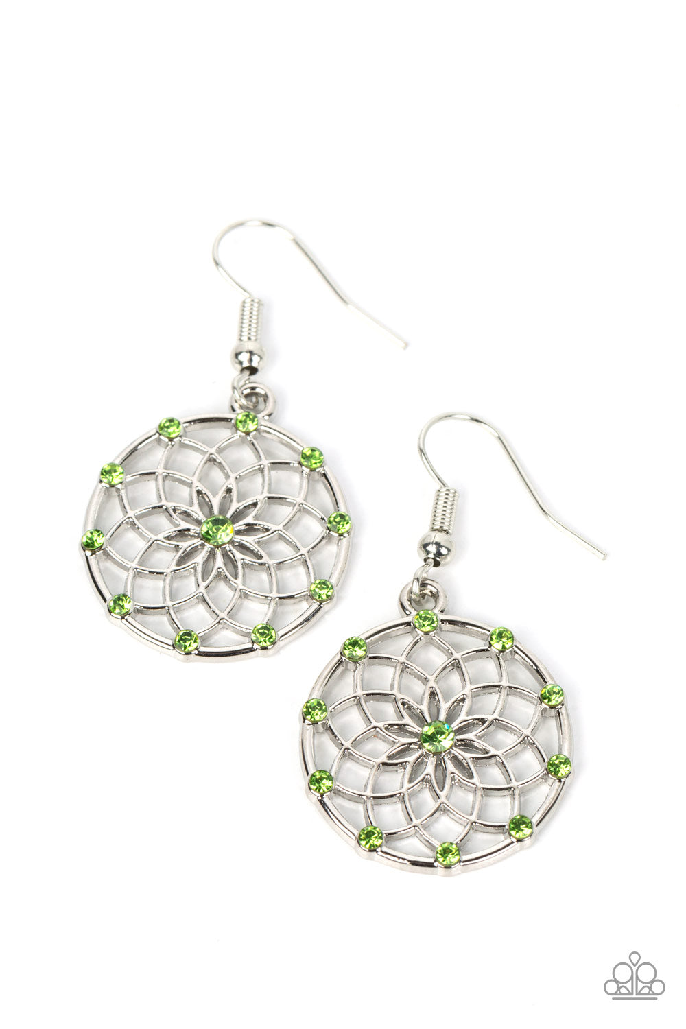 Springtime Salutations - Green Earring