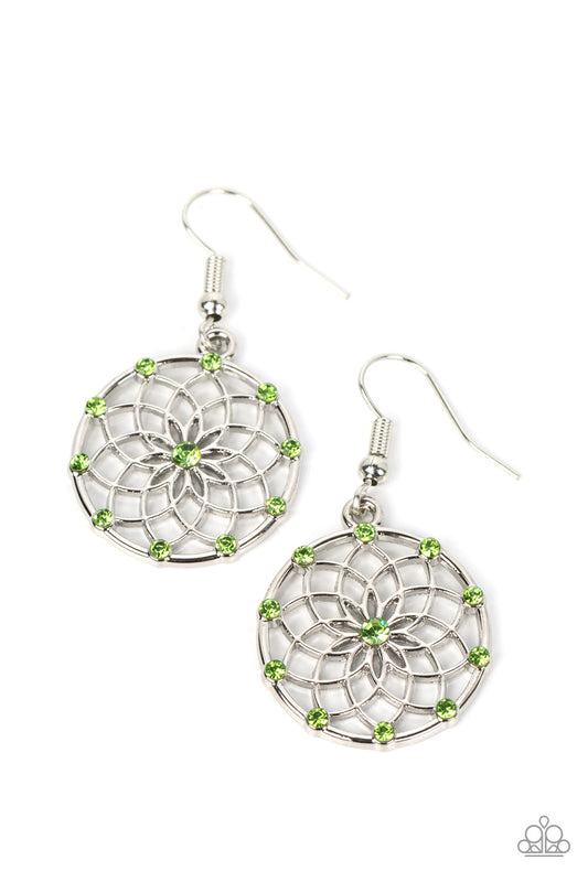 Springtime Salutations - Green Earring