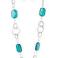 Stained Glass Glamour Blue Necklace