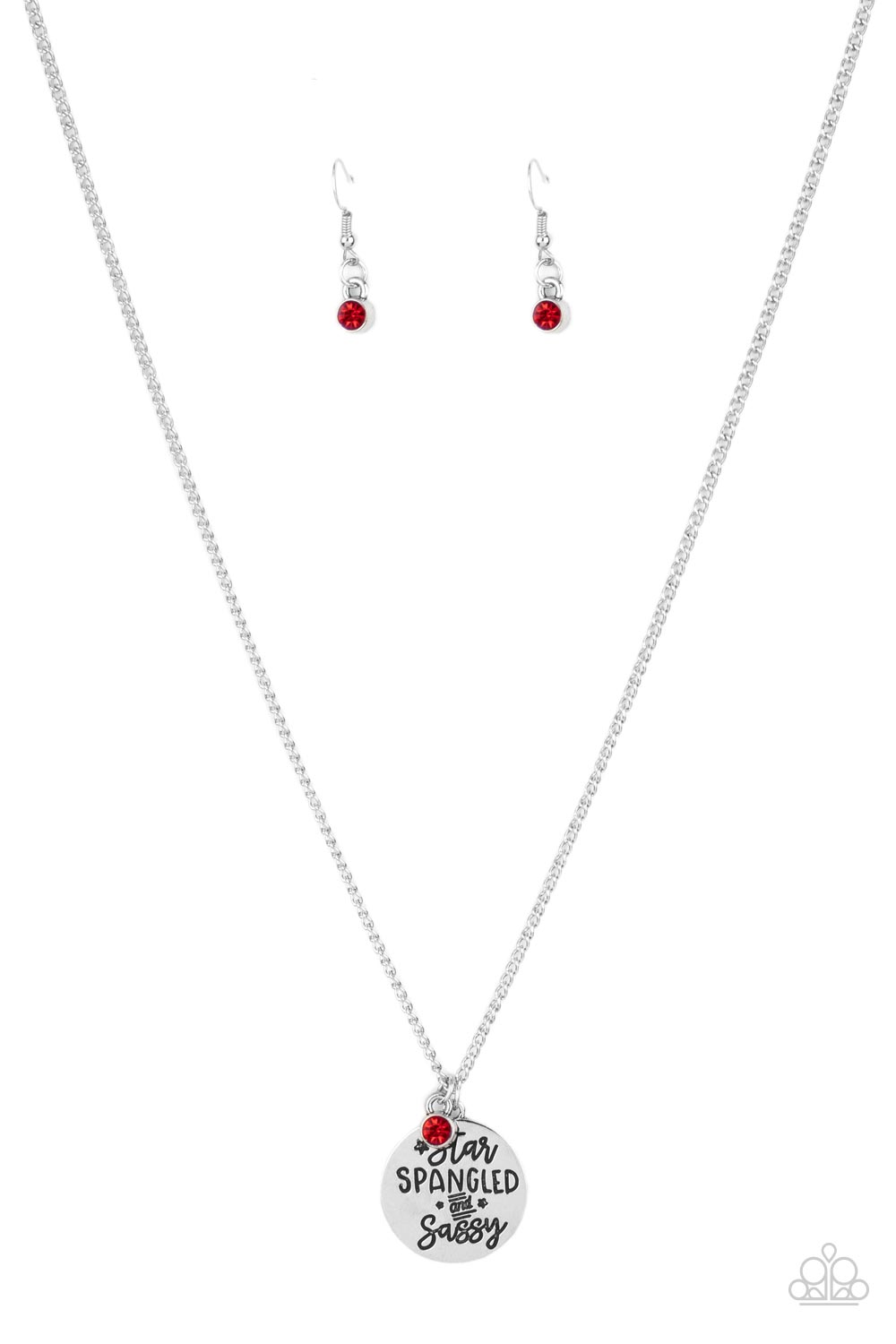 Star-Spangled Sass Red Necklace