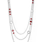 Starry-Eyed Eloquence - Red Necklace