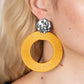 Strategically Sassy - Yellow Earring