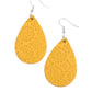 Stylishly Subtropical - Yellow Earring
