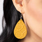 Stylishly Subtropical - Yellow Earring