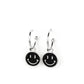 Subtle Smile - Black Earring