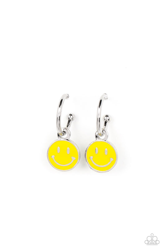 Subtle Smile - Yellow Earring