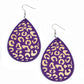 Suburban Jungle - Purple Earring