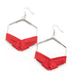 Suede Solstice - Red Earring