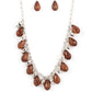 Summertime Tryst - Brown Necklace