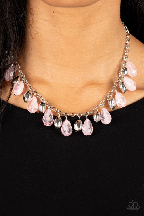 Summertime Tryst - Pink Necklace