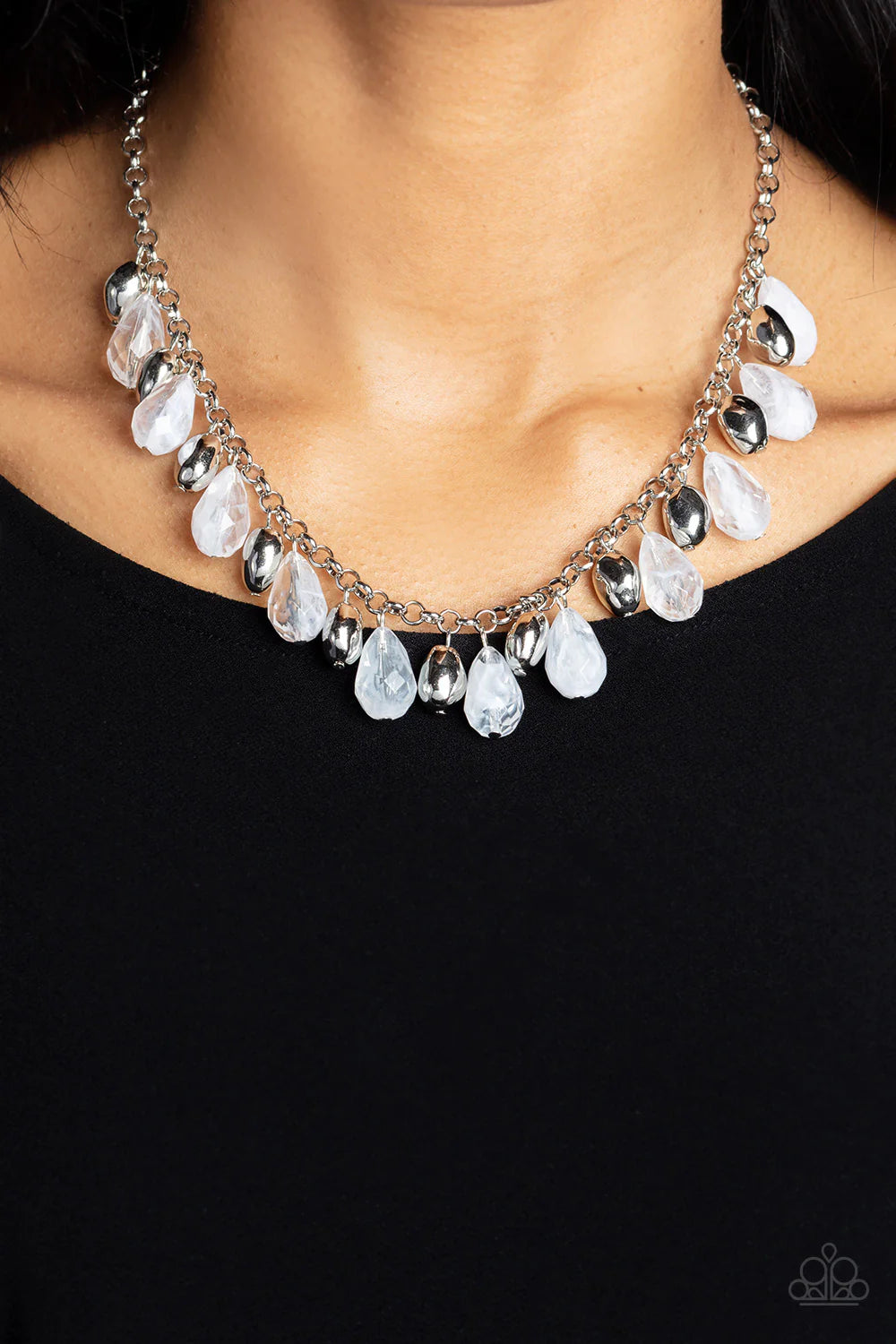 Summertime Tryst - White Necklace
