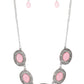 Sunshiny Shimmer - Pink Necklace