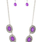 Sunshiny Shimmer - Purple Necklace