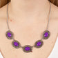 Sunshiny Shimmer - Purple Necklace