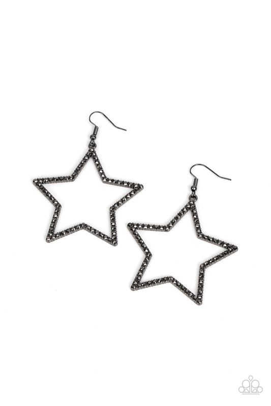 Supernova Sparkle Black Earring