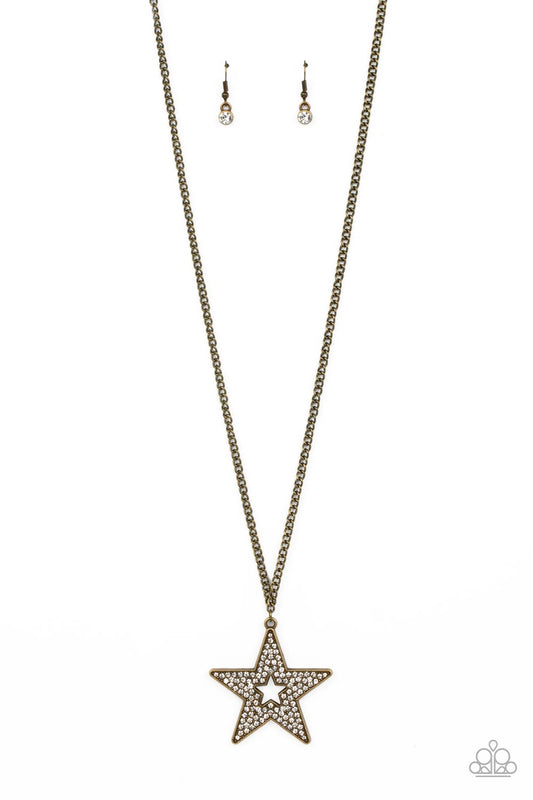 Superstar Stylist Brass Necklace