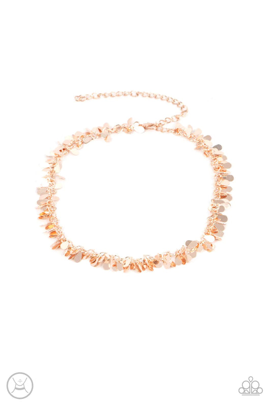 Surreal Shimmer Rose Gold Necklace