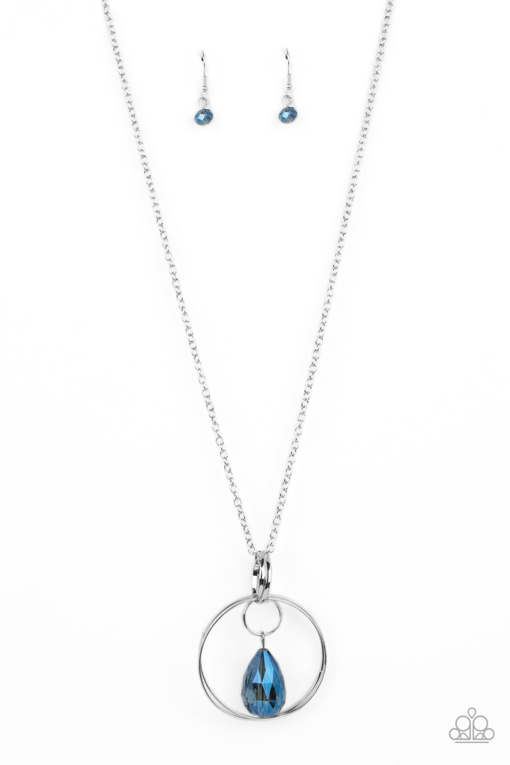Swinging Shimmer - Blue Necklace