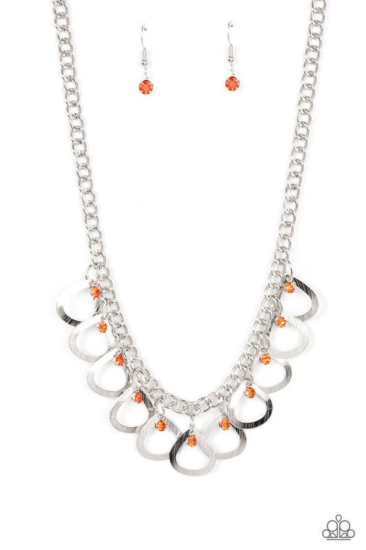 TEAR-rifically Twinkling - Orange Necklace