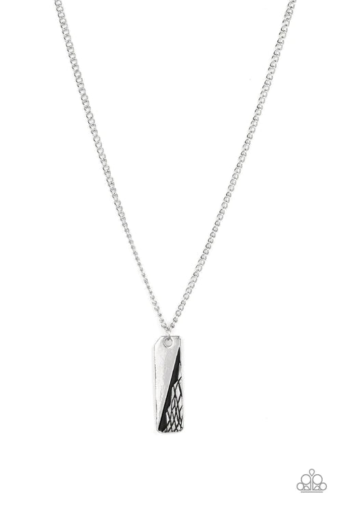Tag Along Silver Necklace