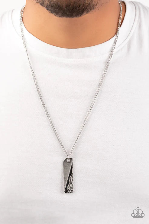 Tag Along Silver Necklace