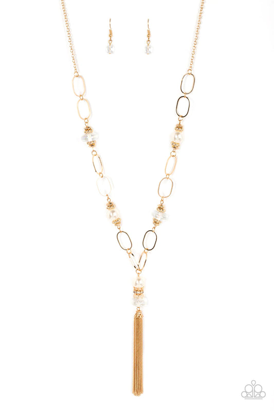 Taken with Tassels Gold Necklace