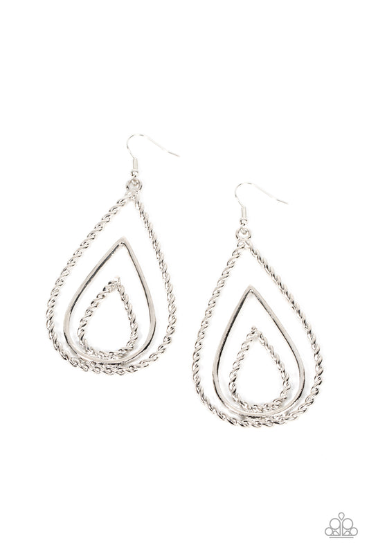 Tastefully Twisty - Silver Earring