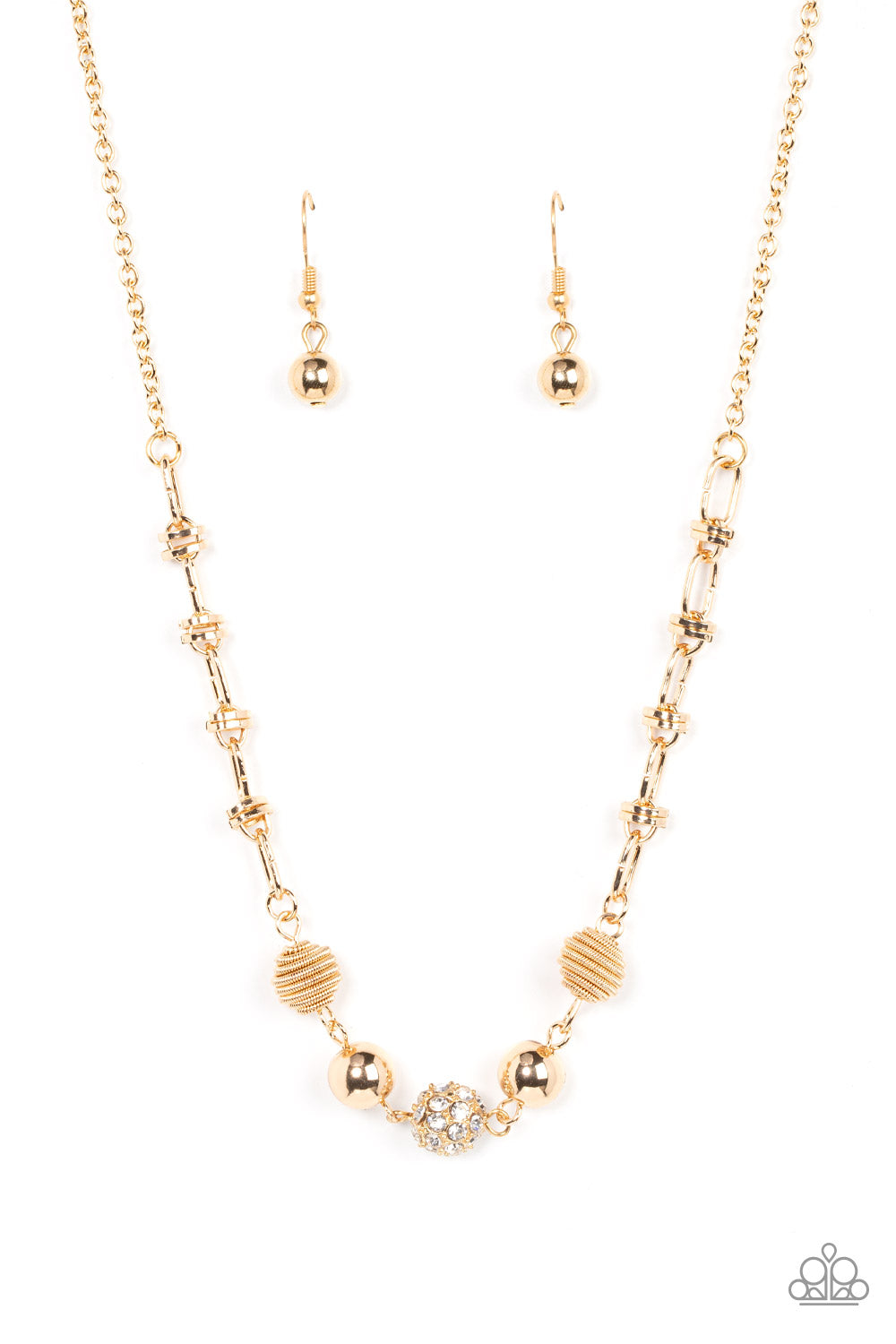Taunting Twinkle Gold Necklace