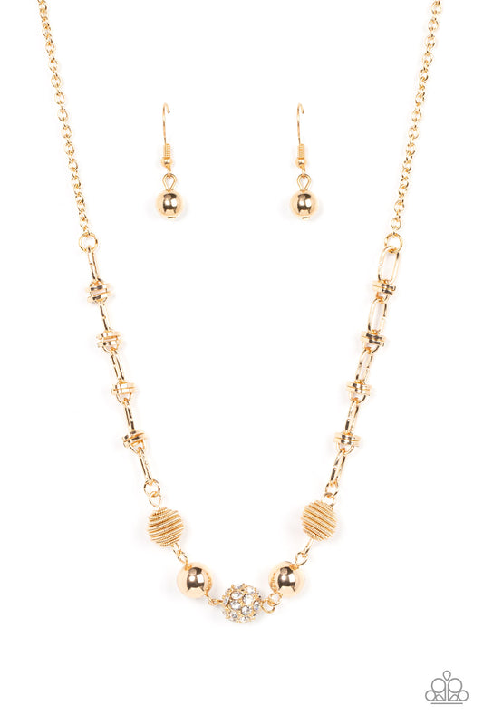 Taunting Twinkle Gold Necklace