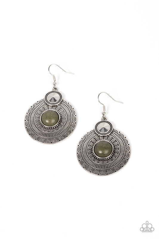Terra Throwdown - Green Earring