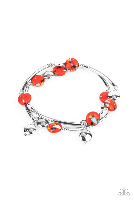 Terrazzo Territory Red Bracelet