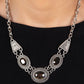Textured TRAPEZOID - Silver Necklace