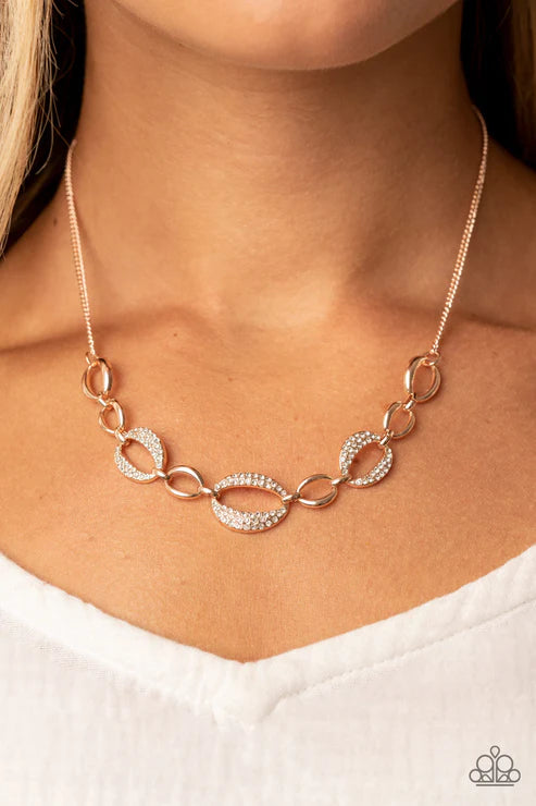 The Only Game in Town Rose Gold Necklace