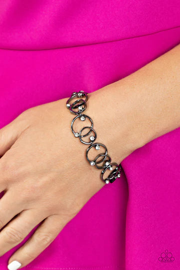 The Universe Revolves around Me - Gun Metal Bracelet