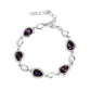 Timelessly Teary - Purple Bracelet