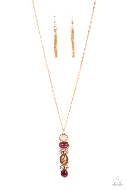 Totem Treasure Purple Necklace