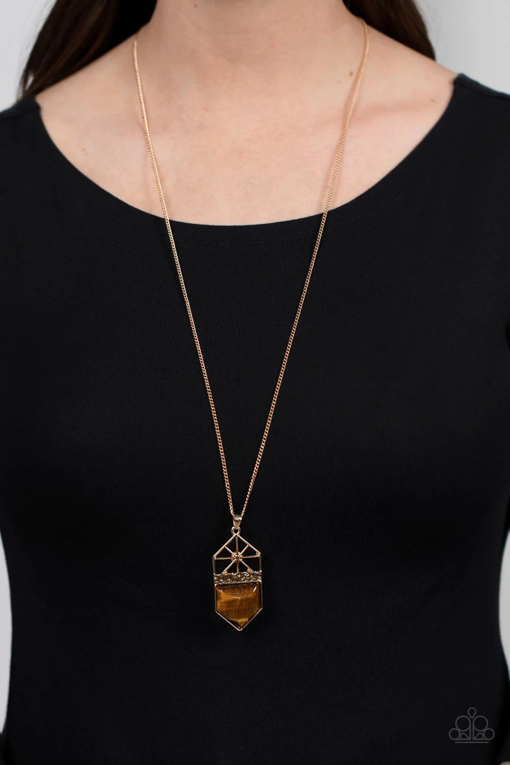Trailblazing Talisman Brown Necklace